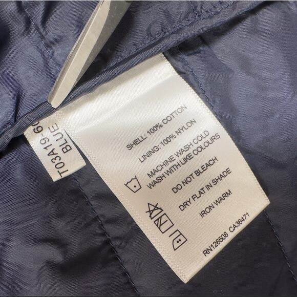 Thomas Dean Shirt Jacket Men L Blue Plaid Button Up Insulated Long Sleeve Casual - Picture 7 of 8